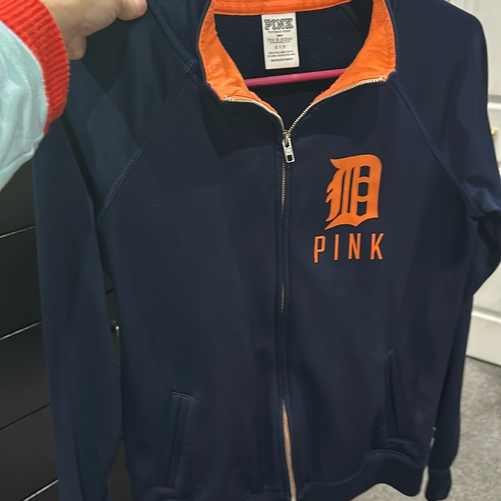 PINK Detroit Tigers zip up sweatshirt